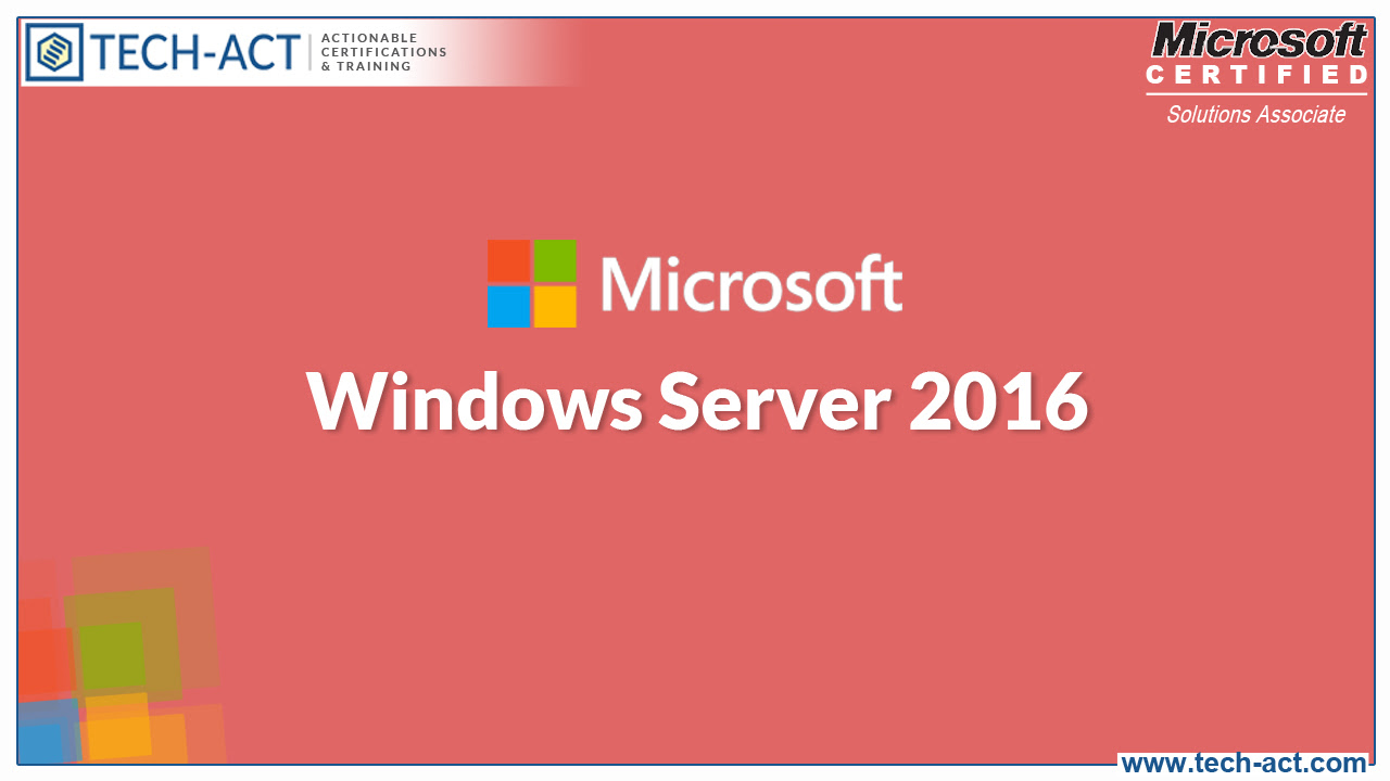 mcsa windows server 2016